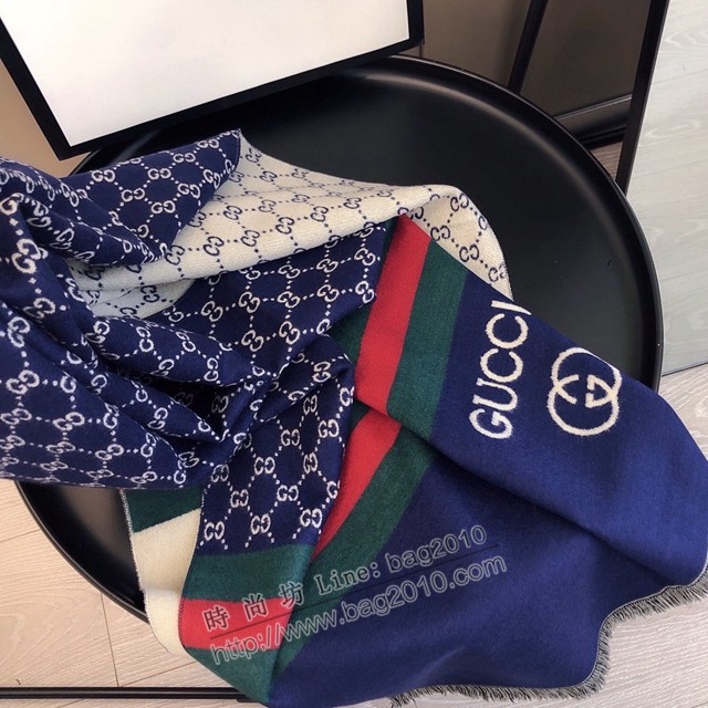 Gucci經典羊絨圍巾 古馳女士圍巾披肩 古琦秋冬季新款保暖披肩  mmj1247